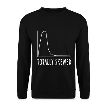 Völlig verzerrt eine lustige Mathematik-Statistik-Psychologie - Unisex Pullover - Schwarz - Vorne - Alina (178cm) & Michal (187cm)