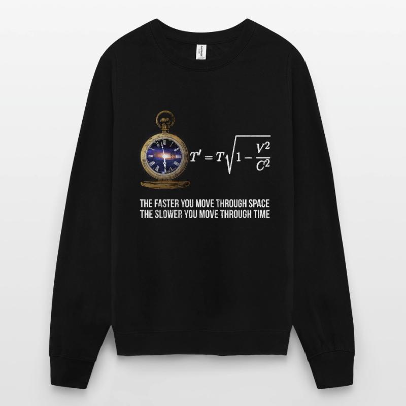 Science Physics Math Relativity Geek Time Equation Unisex Sweatshirt