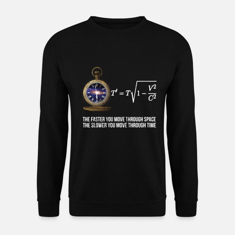Science Physique Math Relativité Geek Time Equation - Sweat-shirt Unisexe - noir