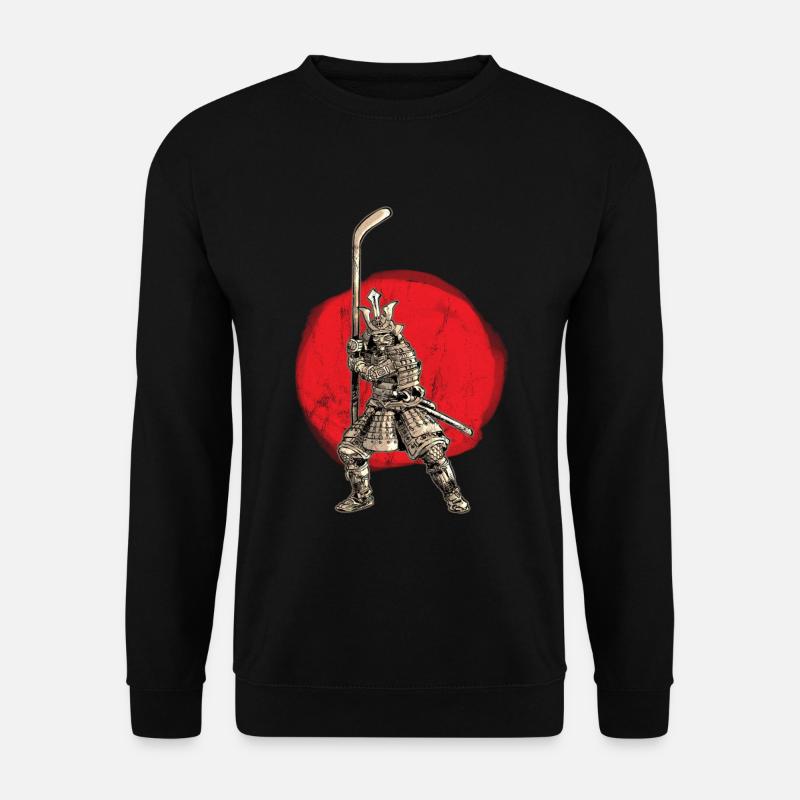Samurai Warrior Hockey Goalie Stürmer - Unisex Pullover - Schwarz