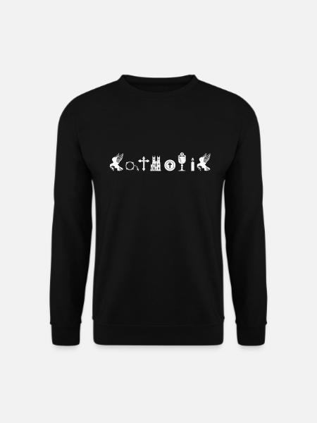 Emblemsymbol der religiösen katholischen Kirche - Unisex Pullover - Schwarz