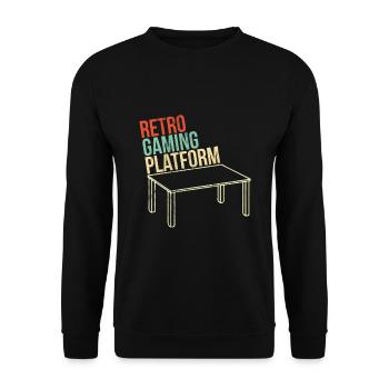 Parodie de jeu originale rétro pour les amateurs de jeux de société - Sweat-shirt Unisexe - noir - Devant - Alina (178cm) & Michal (187cm)