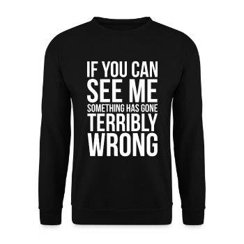 Bühnencrew Ninja Lustiges Theater - Unisex Pullover - Schwarz - Vorne - Alina (178cm) & Michal (187cm)
