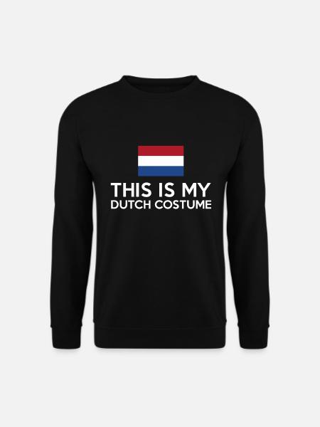 This Is My Dutch Costume - Funny Halloween Tee - Unisex Sweatshirt - black