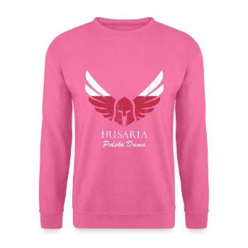 Polska Husaria Husaren Krieger polnische Flagge Erbe - Unisex Pullover - Pink - Vorne