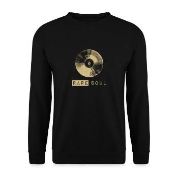 Rare Soul Music 7 Inch 45 Rpm Vinyl Dj - Unisex Sweatshirt - black - Front - Alina (178cm) & Michal (187cm)