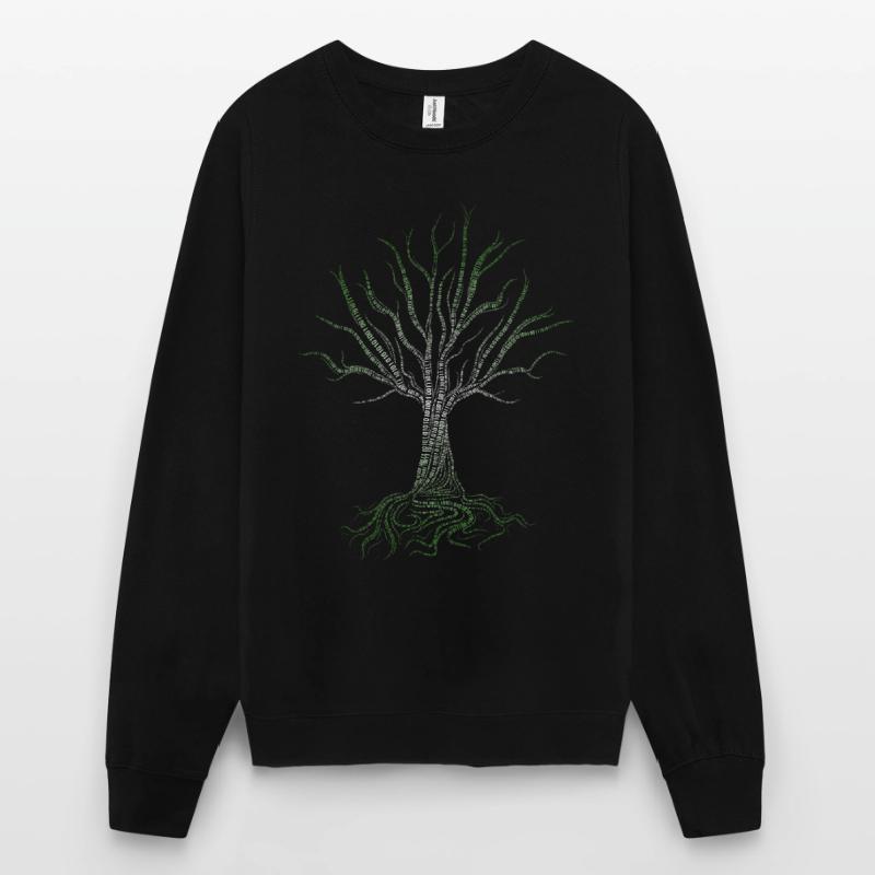 Programmeur de codage informatique d’arbre binaire Sweat-shirt Unisexe
