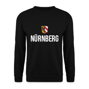 Nurnberg Germany German Flag Tourist Souvenir - Unisex Sweatshirt - black - Front - Alina (178cm) & Michal (187cm)