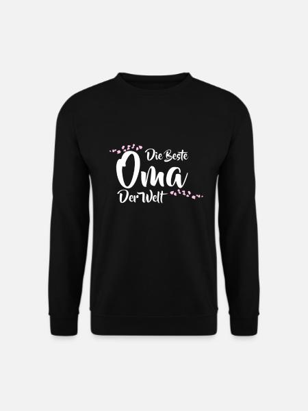 Die Beste Oma Der Welt Deutsche Welten Beste Oma - Unisex Pullover - Schwarz