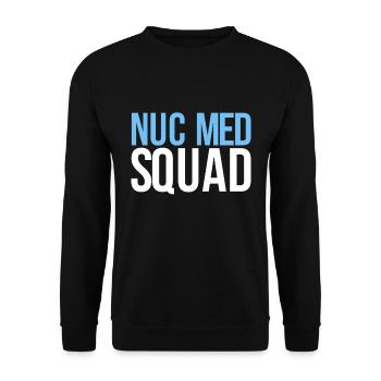 Nuc Med Squad, Lustige Nuklearmedizin - Unisex Pullover - Schwarz - Vorne - Alina (178cm) & Michal (187cm)