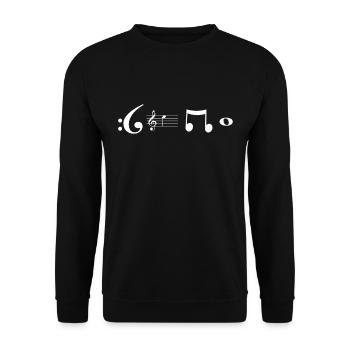 Violoncelle - Pour les musiciens - Sweat-shirt Unisexe - noir - Devant - Alina (178cm) & Michal (187cm)