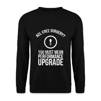 Lustige Acl Tränen-Knie-Chirurgie motivierend - Unisex Pullover - Schwarz - Vorne - Alina (178cm) & Michal (187cm)