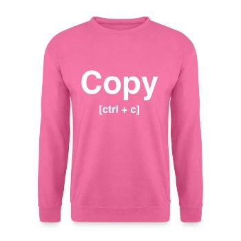 Copier - À partir de la collection Couper et coller - Sweat-shirt Unisexe - rose - Devant