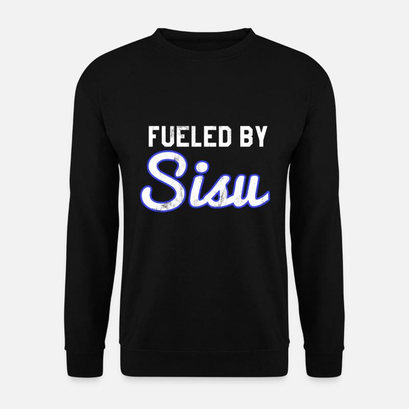 Betankt von Sisu Finnish Finland Tee - Unisex Pullover - Schwarz