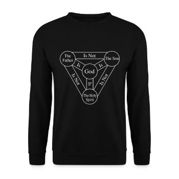 Trinity Shield Of The Trinity Diagram God 3 In 1 - Unisex Sweatshirt - black - Front - Alina (178cm) & Michal (187cm)