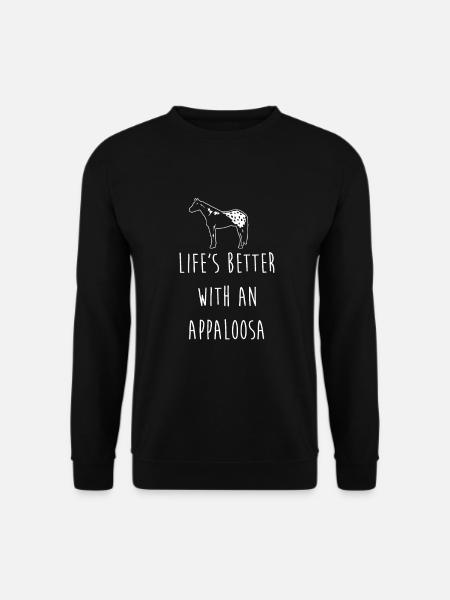 Appaloosa Horse - Das Leben ist besser mit Appaloosa S - Unisex Pullover - Schwarz
