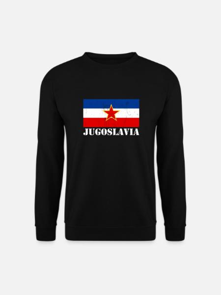 Vintage Eks Jugoslawien Flagge Ex Jugoslawien - Unisex Pullover - Schwarz