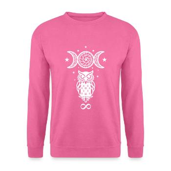 Heidnische Kunst. Symbole von Hekate, Mondgöttin. - Unisex Pullover - Pink - Vorne