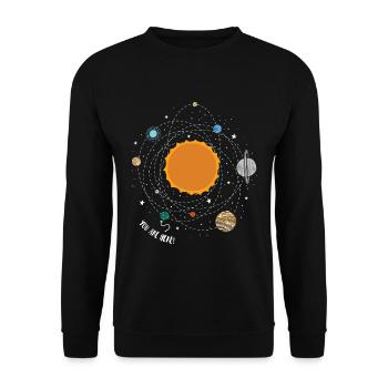 Science des planètes du système solaire - Vous êtes ici Tee - Sweat-shirt Unisexe - noir - Devant - Alina (178cm) & Michal (187cm)