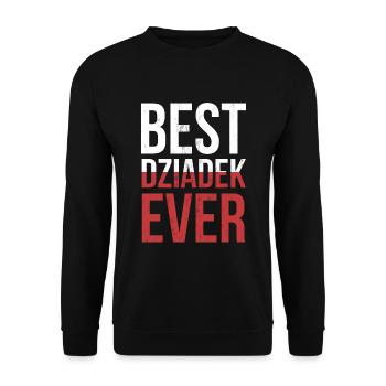 Der beste Dziadek aller Zeiten für Männer! Polnischer Großvater - Unisex Pullover - Schwarz - Vorne - Alina (178cm) & Michal (187cm)