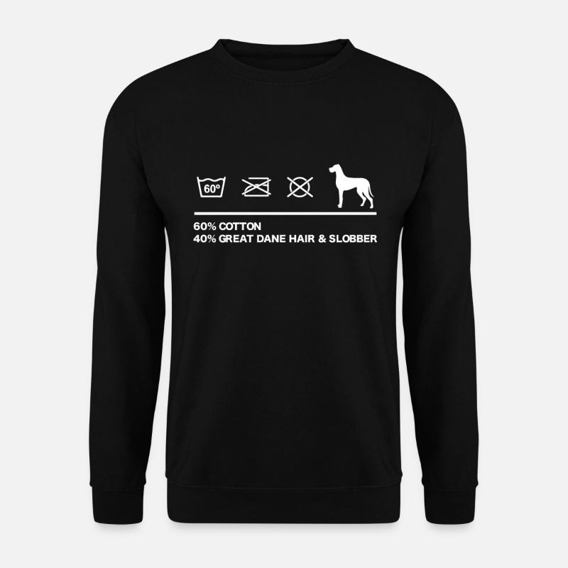 So sieht meine süße Deutsche Dogge aus - Unisex Pullover - Schwarz