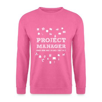 Chef de projet Directeur Général Superviseur Boss - Sweat-shirt Unisexe - rose - Devant