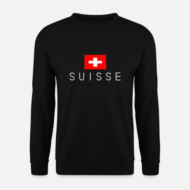 Drapeau Suisse Design Suisse - Sweat-shirt Unisexe - noir