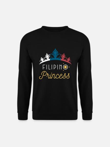 Filippinsk prinsesse Tiara National Flag Print - Unisex sweater - sort