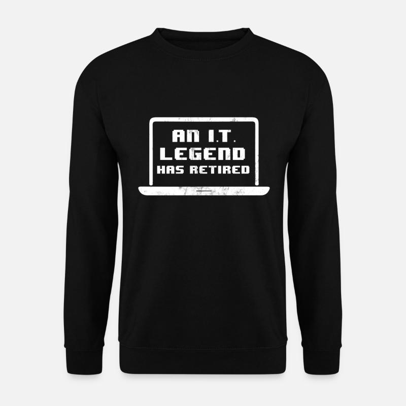 Eine It-Legende hat Information Tech in den Ruhestand versetzt - Unisex Pullover - Schwarz