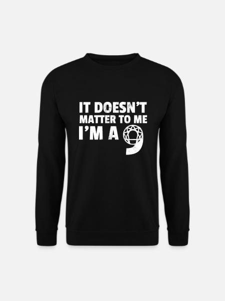 Enneagramm Typ 9 Neun Die Friedensstifterpersönlichkeit - Unisex Pullover - Schwarz