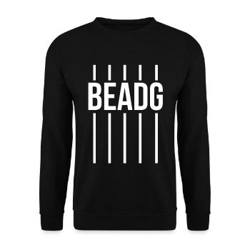 5 cordes Bass Beadg Drôle Bass Player Imprimer - Sweat-shirt Unisexe - noir - Devant - Alina (178cm) & Michal (187cm)