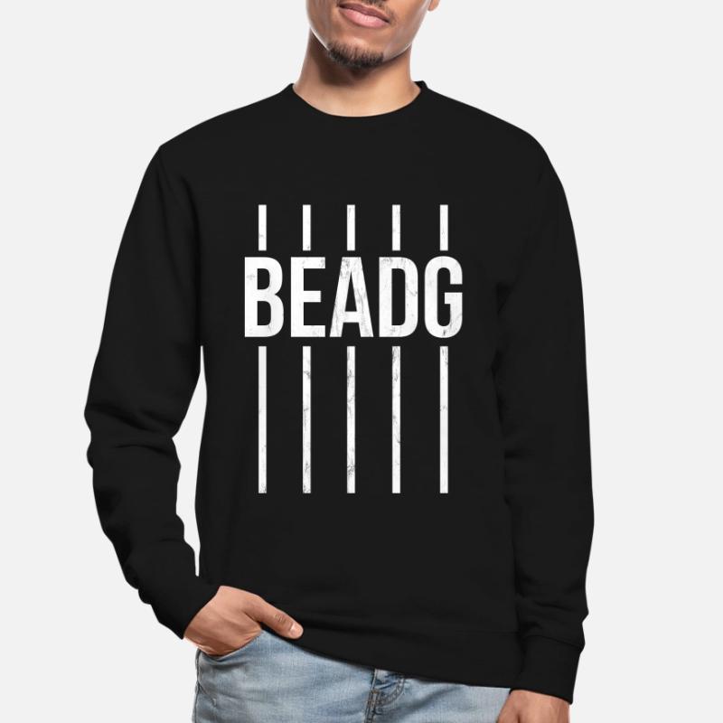 Conception de joueur de basse drôle de Beadg de basse à 5 cordes Sweat-shirt Unisexe