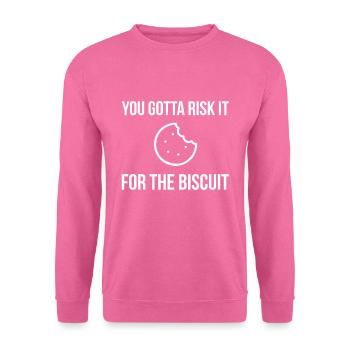Riskieren Sie es für den Keks - Unisex Pullover - Pink - Vorne