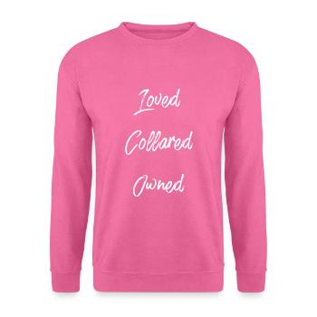 Aimé Bdsm Dom Sous Bondage Fétiche - Sweat-shirt Unisexe - rose - Devant