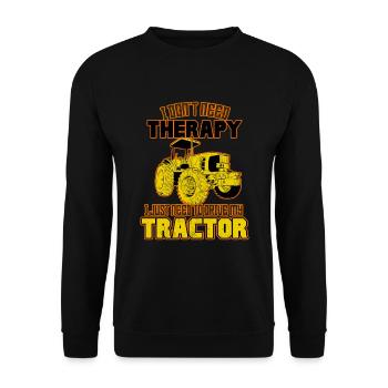 Tracteur Farming Funny Quotes Humour Farm Sayings - Sweat-shirt Unisexe - noir - Devant - Alina (178cm) & Michal (187cm)