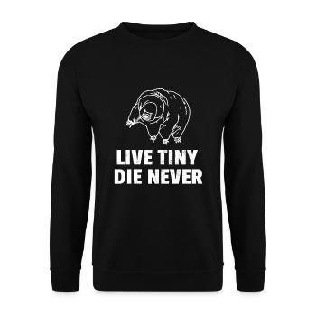 Tardigrade Live Tine Die Never Microbiology Water - Unisex Sweatshirt - black - Front - Alina (178cm) & Michal (187cm)