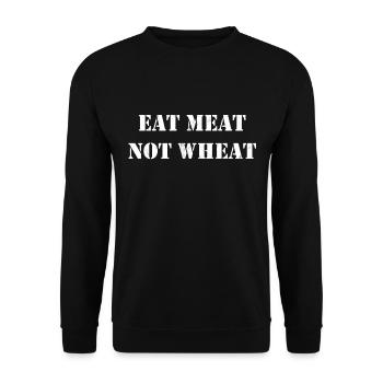 Cadeau pour les mangeurs de viande Zero Carb Carnivore Keto Diet - Sweat-shirt Unisexe - noir - Devant - Alina (178cm) & Michal (187cm)