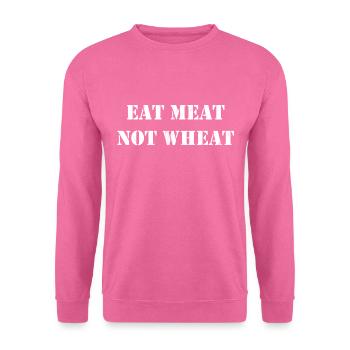 Cadeau pour les mangeurs de viande Zero Carb Carnivore Keto Diet - Sweat-shirt Unisexe - rose - Devant