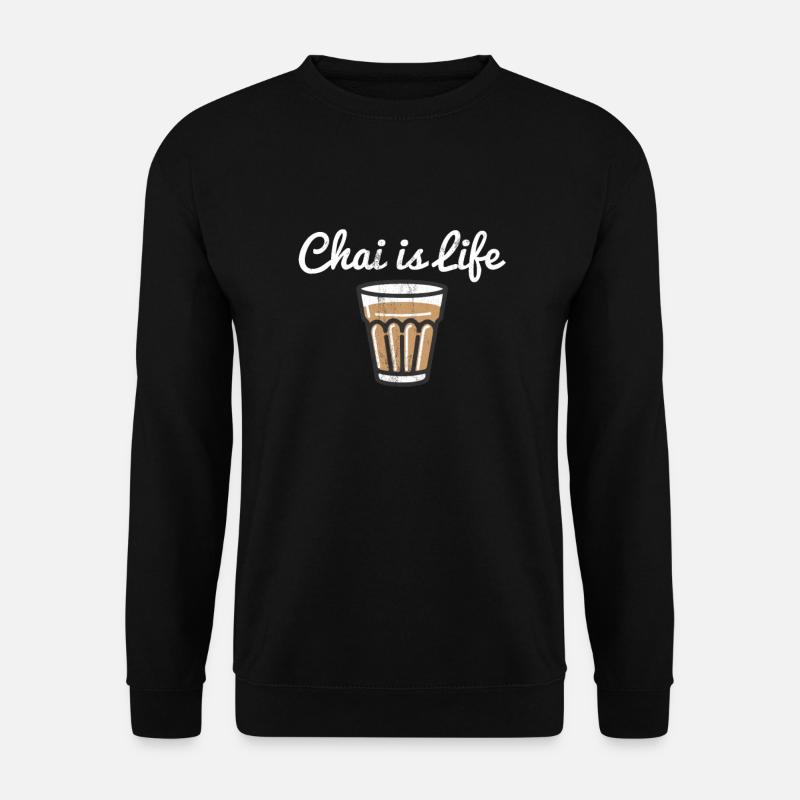 Funny Chai Tea Design - Unisex Sweatshirt - black