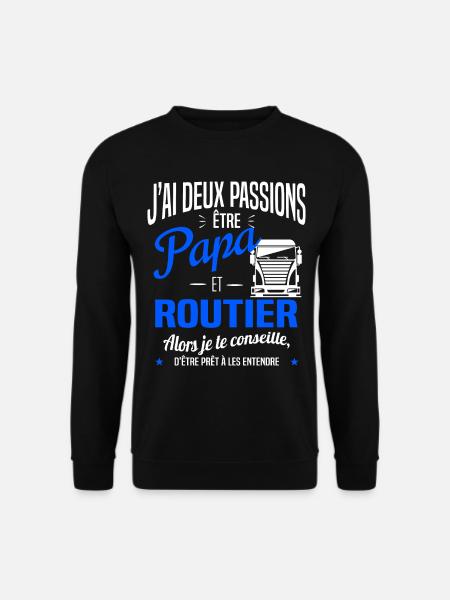 PAPA ROUTIER - Sweat-shirt Unisexe - noir