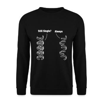Funny Biology Pun Biologist Teacher Professor - Unisex Sweatshirt - black - Front - Alina (178cm) & Michal (187cm)