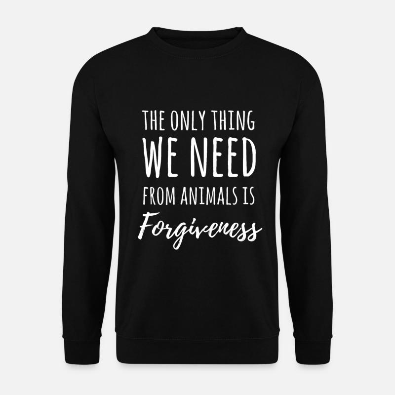 Vegan Design Gift For Animal Rights And Meatless - Unisex Sweatshirt - black
