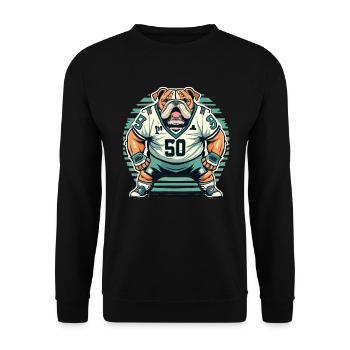 Rugby - Unisex Pullover - Schwarz - Vorne - Alina (178cm) & Michal (187cm)