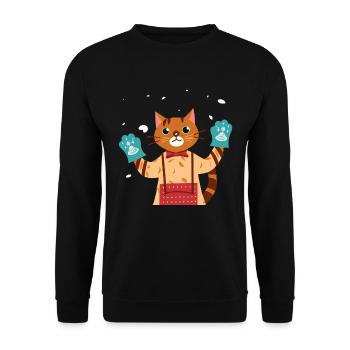 Bäckerei - Unisex Pullover - Schwarz - Vorne - Alina (178cm) & Michal (187cm)