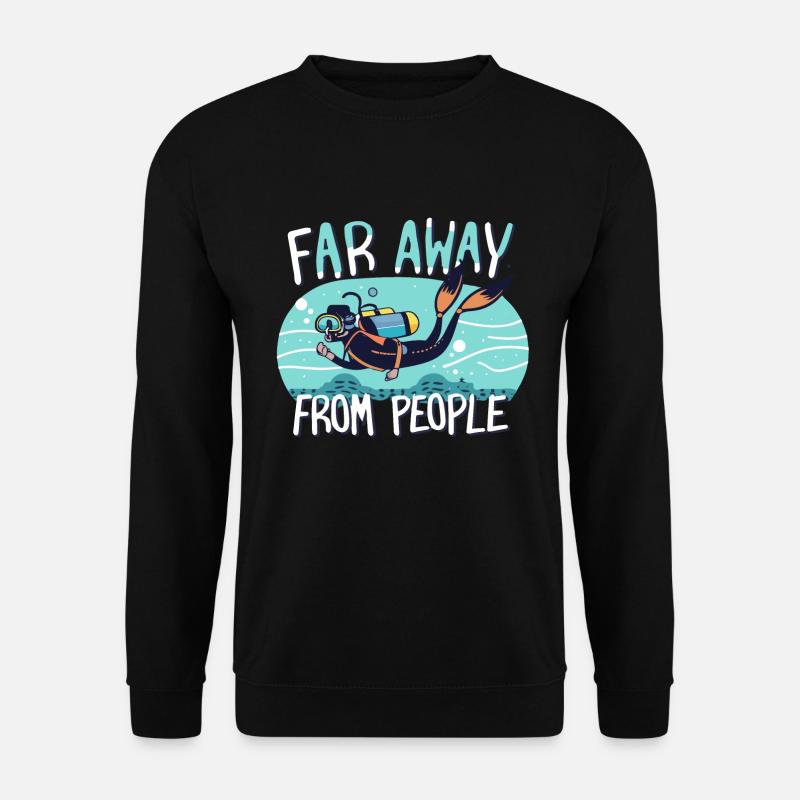 Taucher - Unisex Pullover - Schwarz