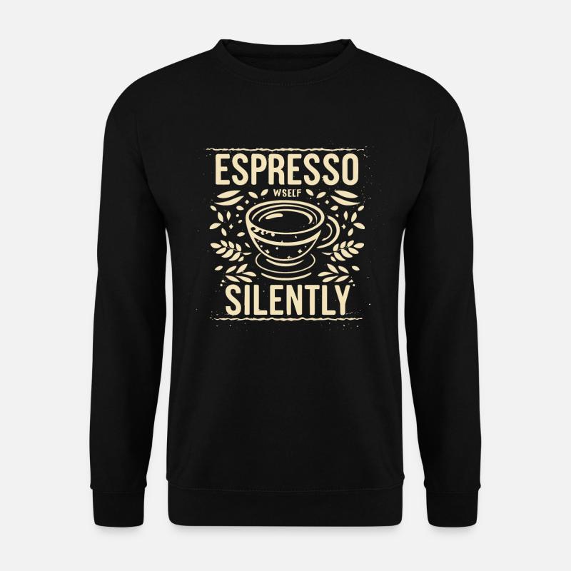 Kaffee - Unisex Pullover - Schwarz