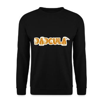 DADCULA Lustiges Halloween Kostüm mit Wortspiel - Unisex Pullover - Schwarz - Vorne - Alina (178cm) & Michal (187cm)
