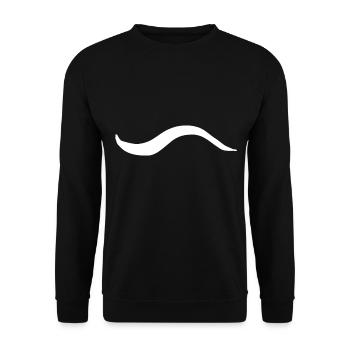 welle linie symbol - Unisex Pullover - Schwarz - Vorne - Alina (178cm) & Michal (187cm)