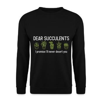 Landschaftsgärtner Hobbygärtner Gärtner - Unisex Pullover - Schwarz - Vorne - Alina (178cm) & Michal (187cm)