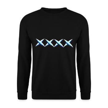 blaue kreuze kreuz - Unisex Pullover - Schwarz - Vorne - Alina (178cm) & Michal (187cm)